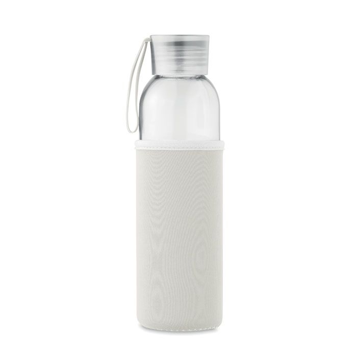 MO2089-13Ebor Flasche recyceltes Glas 500 ml_ beige