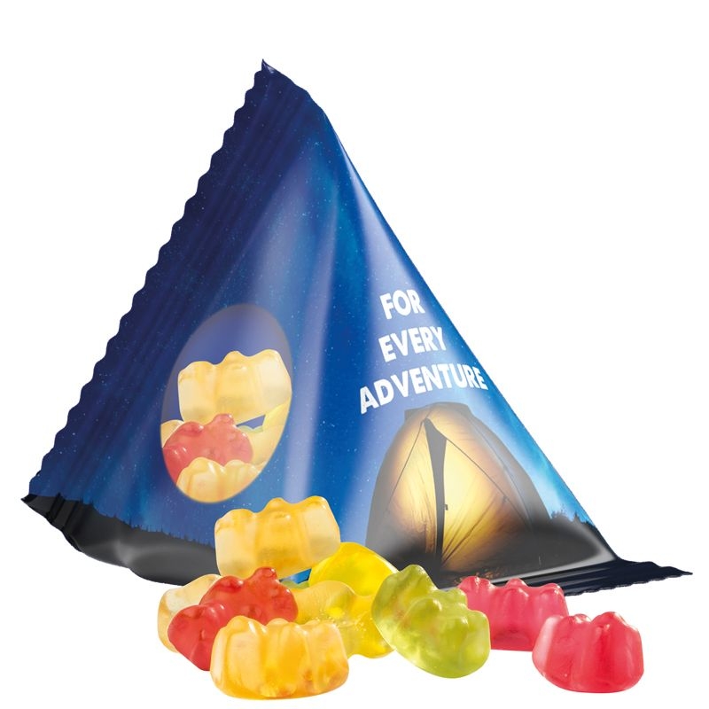 JG10063-2Tetraeder 15 g Trolli Fruchtgummi Standardformen_ Premium-Baerchen_ transparente Folie