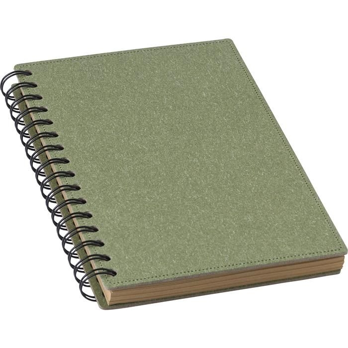 GI1015153-01Hardcover-Notizbuch aus recyceltem Karton Caleb_ schwarz