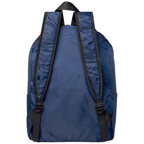 PF130090-5EcoFold faltbarer RPET Rucksack 15 L_ navy