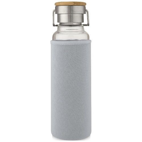 PF100696-6Thor 660 ml Glasflasche mit Neoprenhuelle_ grau