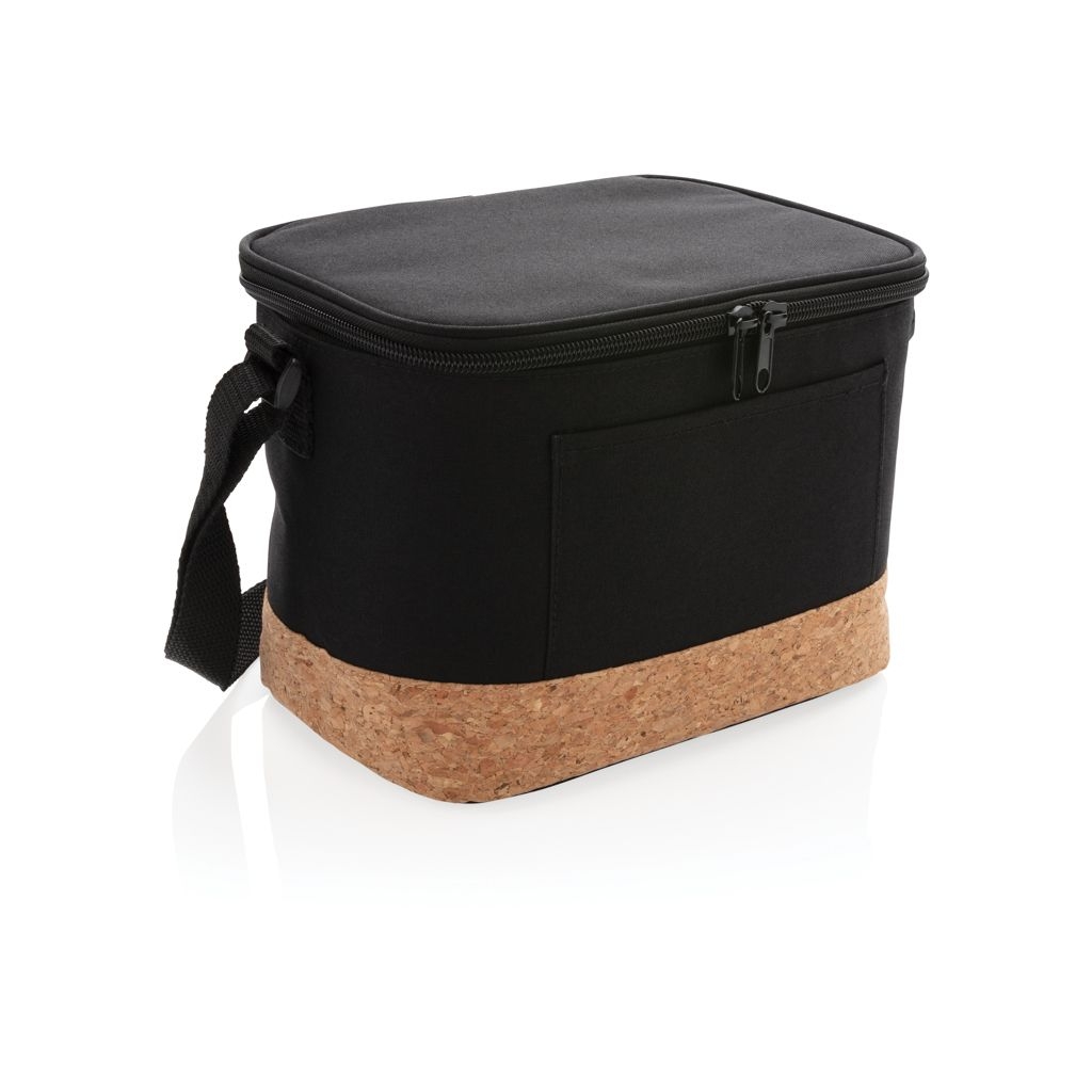 XDP422.26-1Two-Tone Kuehltasche mit Korkdetails_ schwarz