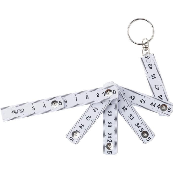 GI710453-02Zollstock aus Kunststoff 0_5m Holly_ weiss