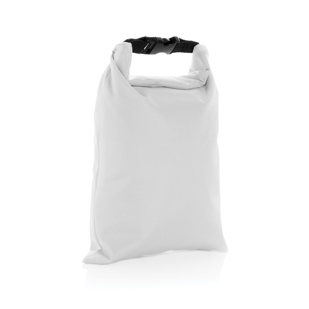 XDP422.55-03Snackstrap faltbarer Lunchbag aus AWARE™ rPET 30 x 20cm_ weiss