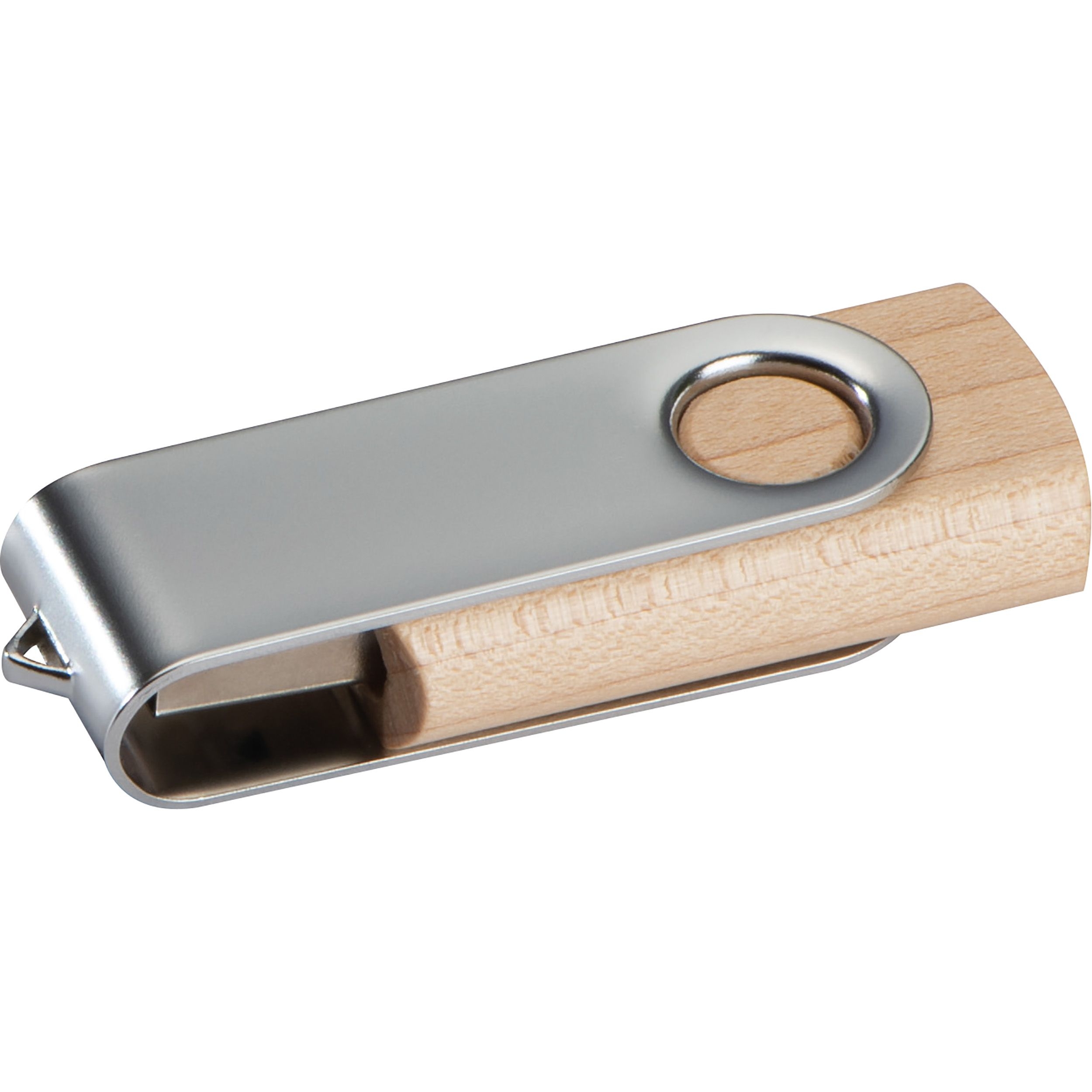 MA20876-01USB Stick aus hellem Holz 4GB_ braun