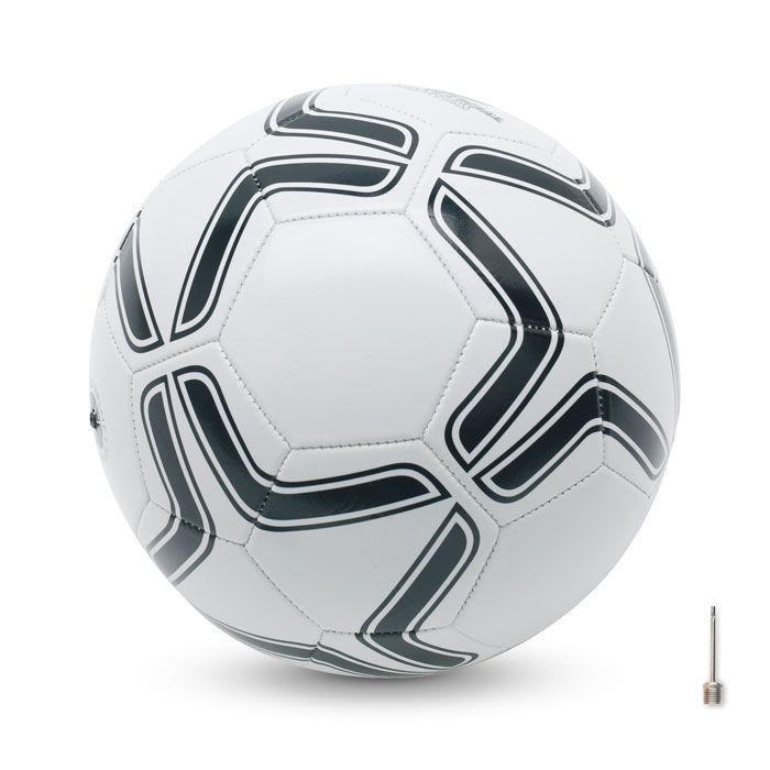 MO7933-33Soccerini Fussball aus PVC 21.5cm_ weiss_schwarz