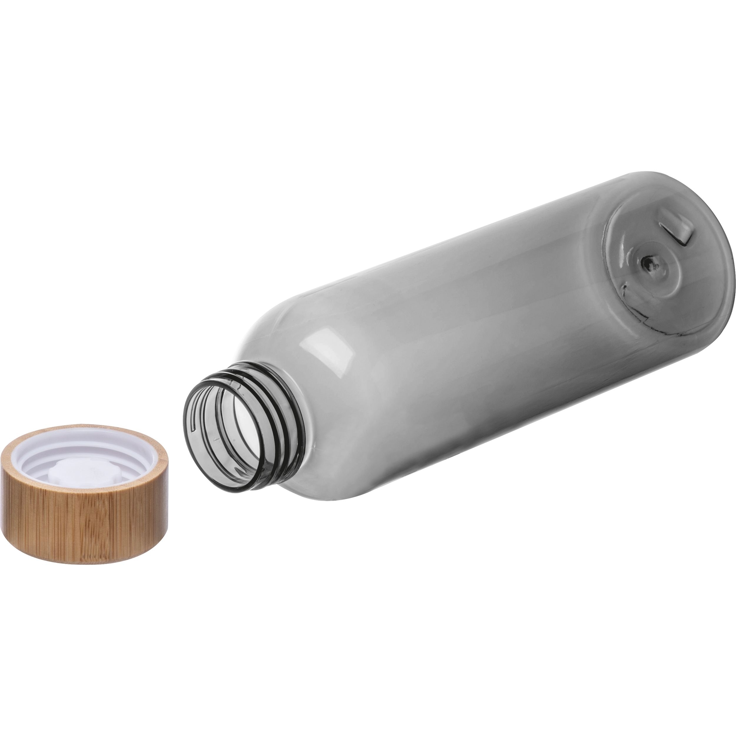 MA84822-77Trinkflasche aus PET mit Bambusdeckel_ 500ml  SAMBOR_ anthrazit