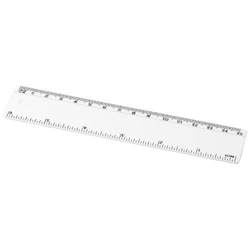 PF210467-1Refari 15 cm Lineal aus recyceltem Kunststoff_ weiss PF210467-1Refari 15 cm Lineal aus recyceltem Kunststoff_ weiss