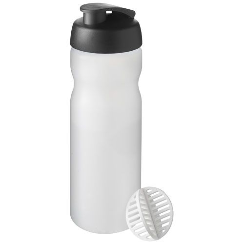 PF210703-9Baseline Plus 650 ml Shakerflasche_ schwarz_klar mattiert