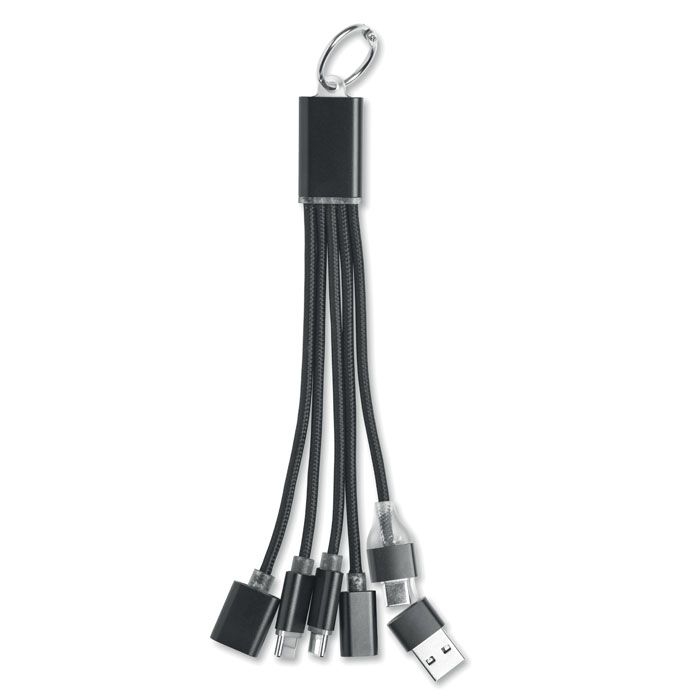 MO3150-03Hublue 5in1 Ladekabel_ schwarz