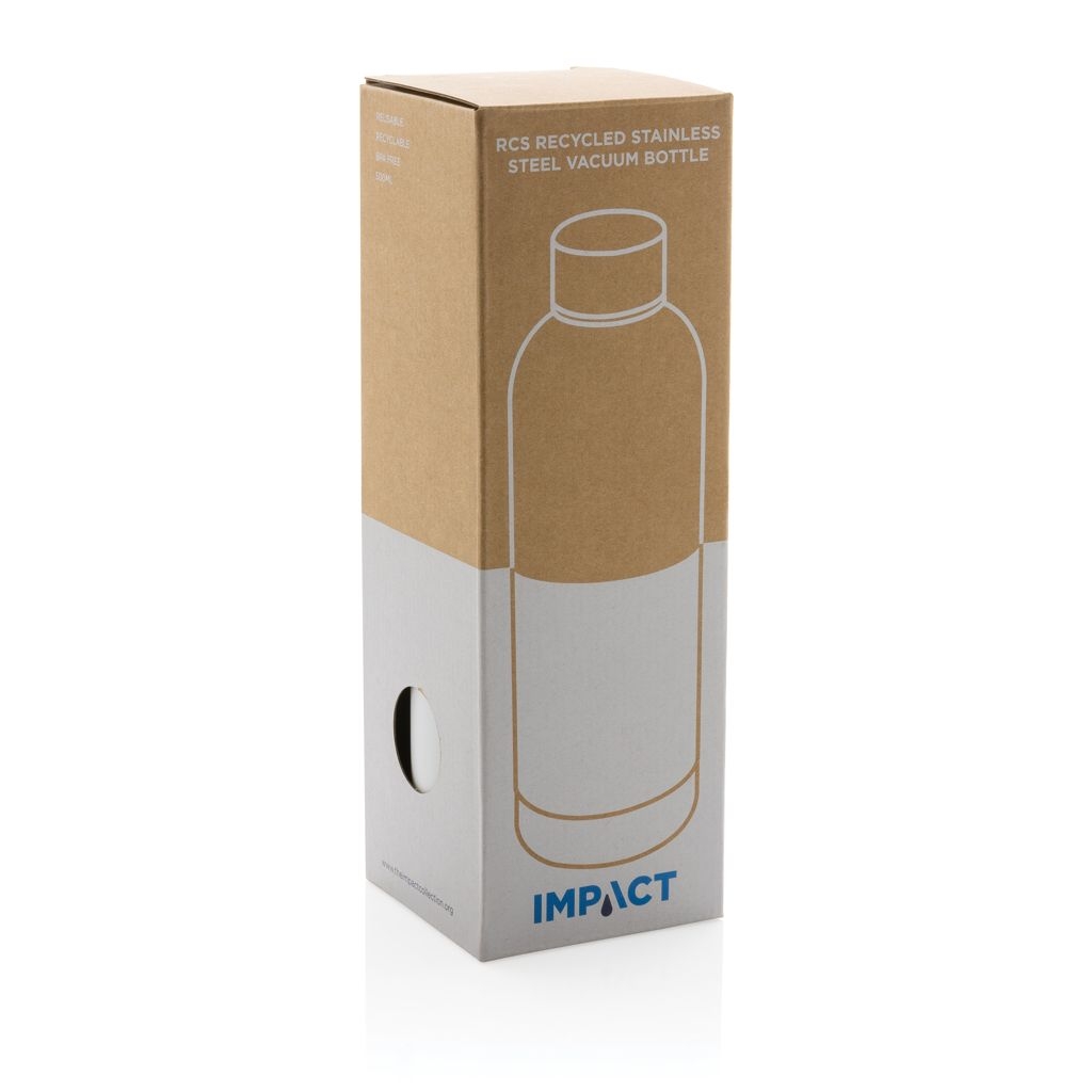 XDP435.70-3Impact Vakuumflasche aus RCS recyceltem Stainless-Steel_ weiss