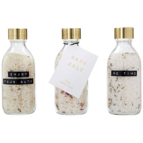 PF126306-1Wellmark Just Relax 3-teiliges Badesalz-Set_ 200 ml_ transparent klar