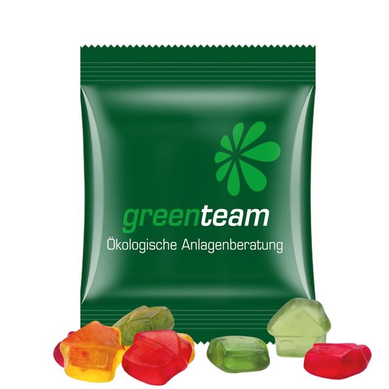 JG15061-11Minituete 10g_ Fruchtgummi Standardformen_ Haus_ weisse Folie