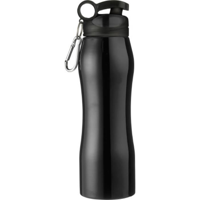 GI6536-01Trinkflasche aus Edelstahl Giovanni_ Schwarz