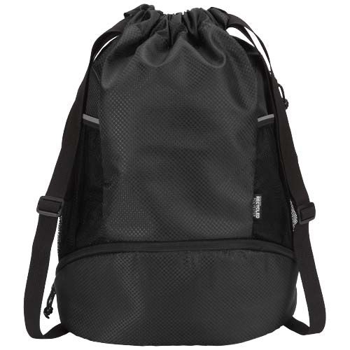 PF130099-3Nomad GRS-recycelter Sportbeutel mit Bodenfach 18 L_ schwarz