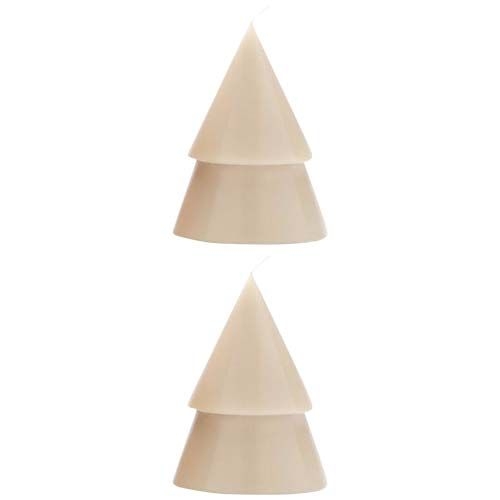 PF126324-2Originalhome Weihnachtsbaum Kerze M_ 2er Set_ beige