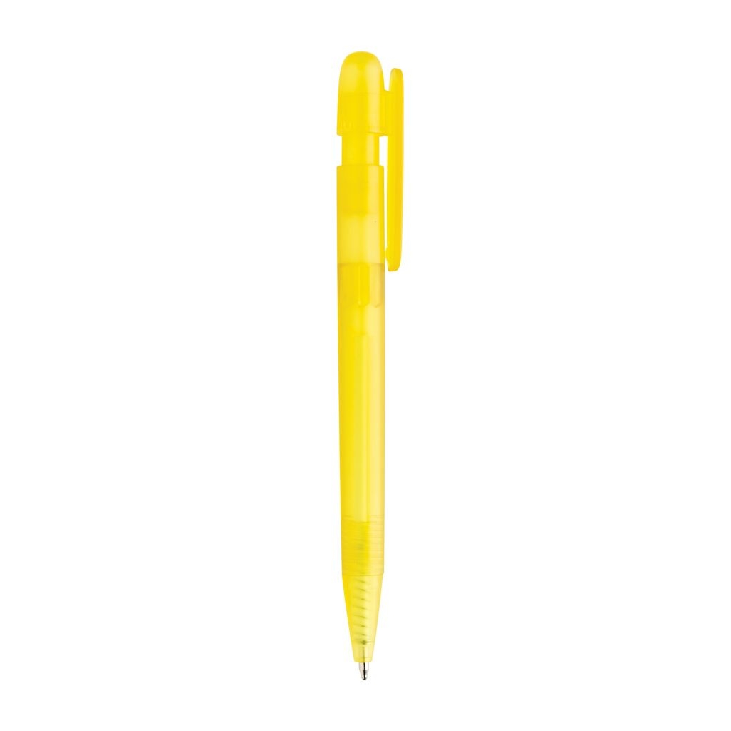 XDP611.26-06Devin transparenter Stift aus GRS zertifiziertem rABS_ gelb