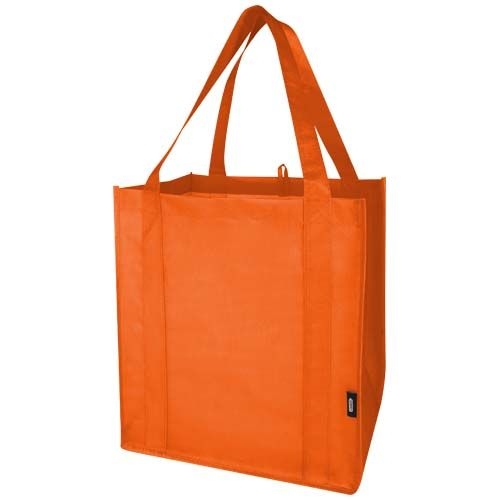 PF130081-3Liberty Tragetasche mit hartem Boden aus recyceltem GRS Non Woven 6 L_ orange