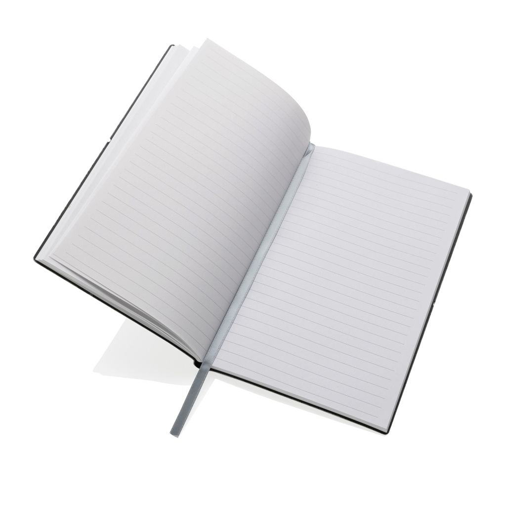 XDP772.21-12A5 Notizbuch aus GRS recyceltem Leder_ Hellgrau