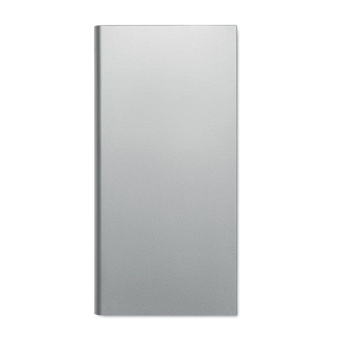 MO2340-16Powerflat8C 8000 mAh Powerbank_ mattsilber