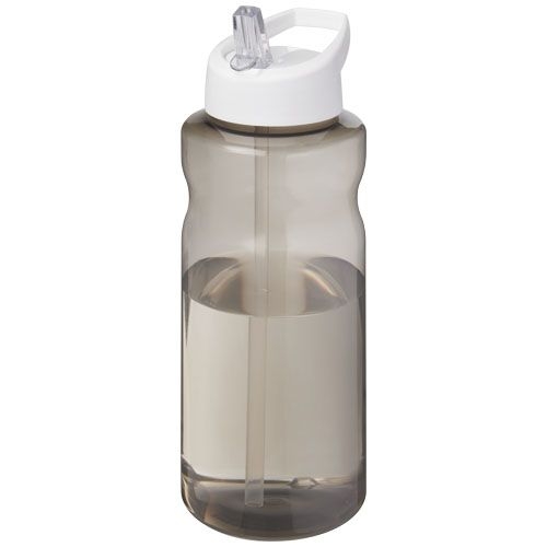 PF210179-4H2O Active® Eco Big Base 1L Sportflasche mit Ausgussdeckel _ kohle_weiss