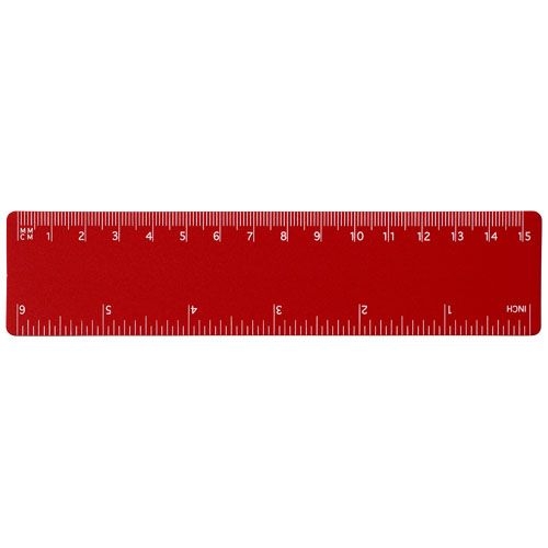 PF210540-7Rothko 15 cm Kunststofflineal_ rot