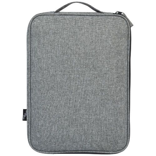 PF120654-1Reclaim 14_ GRS recycelte Laptophuelle 2_5 L_ schwarz_heather grau