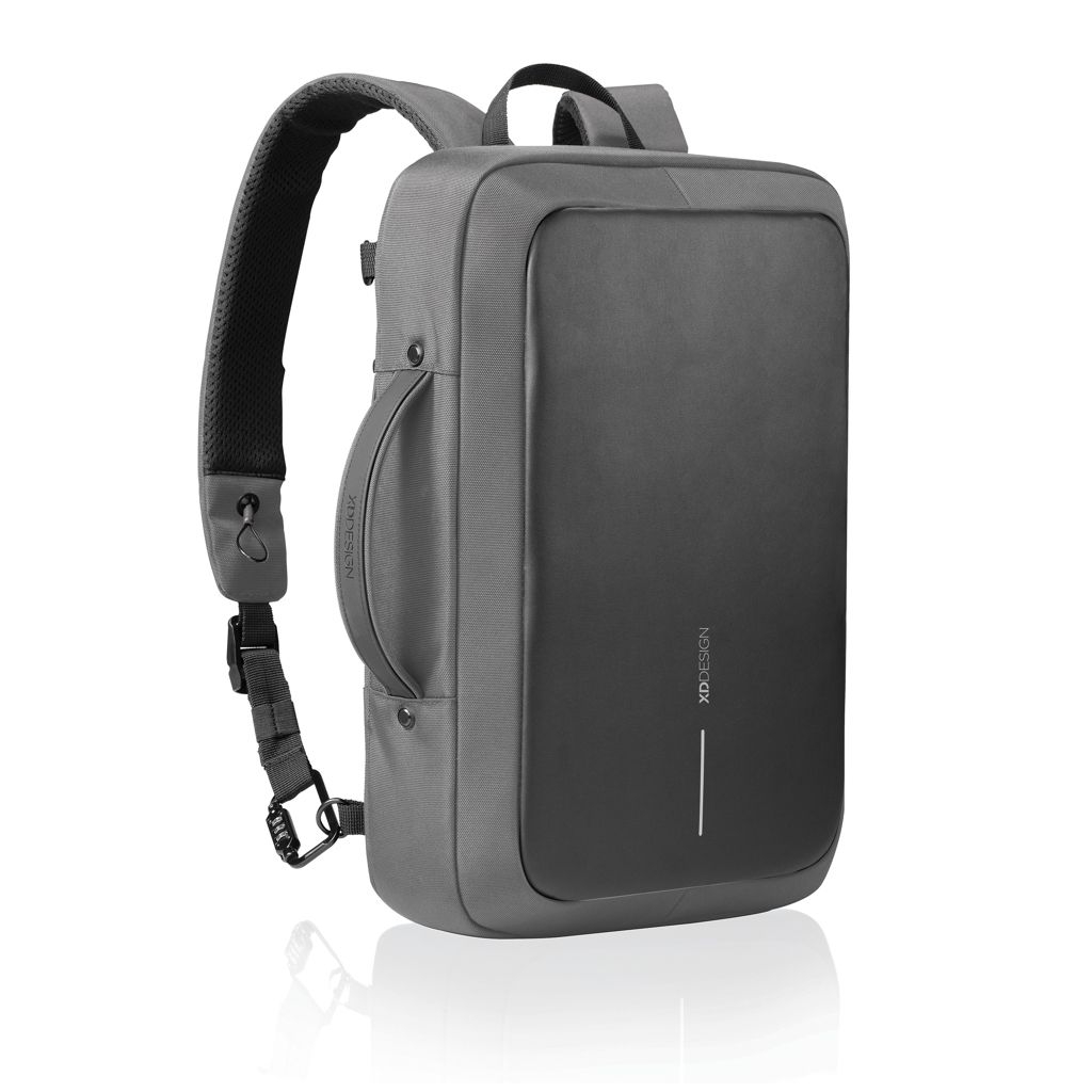 XDP705_92-2Bobby Bizz 2.0 Anti-Diebstahl Rucksack _ Aktentasche_ grau