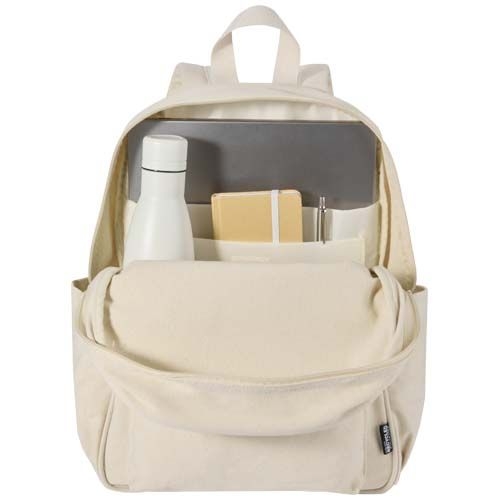 PF130124-1Recanvas 15_6” GRS recycelter City-Rucksack 16L_ sandstone