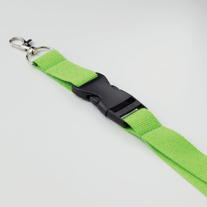 MO9661-48Wide Lany Lanyard mit Metallkarabiner_ limettengruen