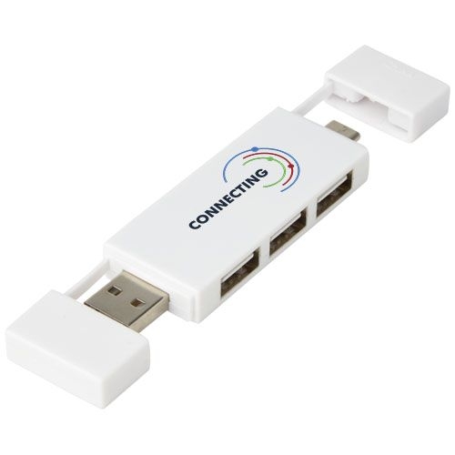 PF124251-1Mulan doppelter USB 2.0-Hub_ weiss