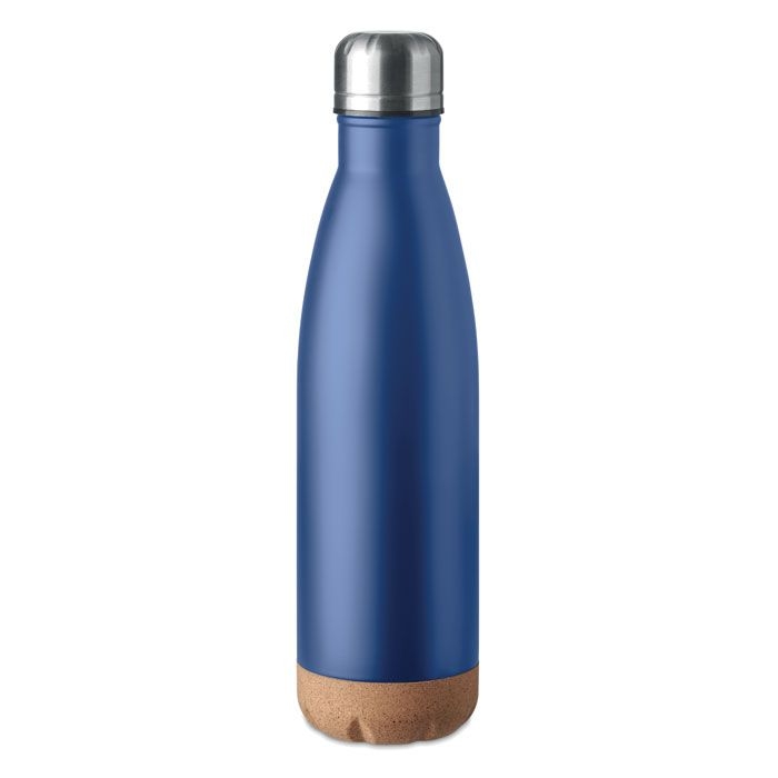 MO6313-04Aspen Cork Doppelwandige Isolierflasche_ blau
