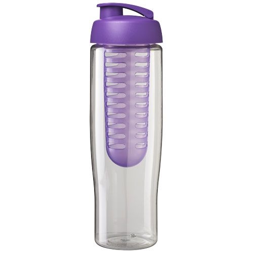 PF210041-8H2O Active® Tempo 700 ml Sportflasche mit Klappdeckel und Infusor_ transparent_lila
