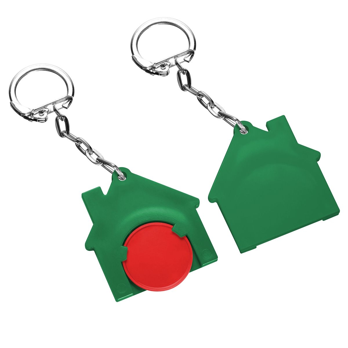 HE7516K-1-2Chiphalter mit 1€-Chip _Haus_ rot_ gruen