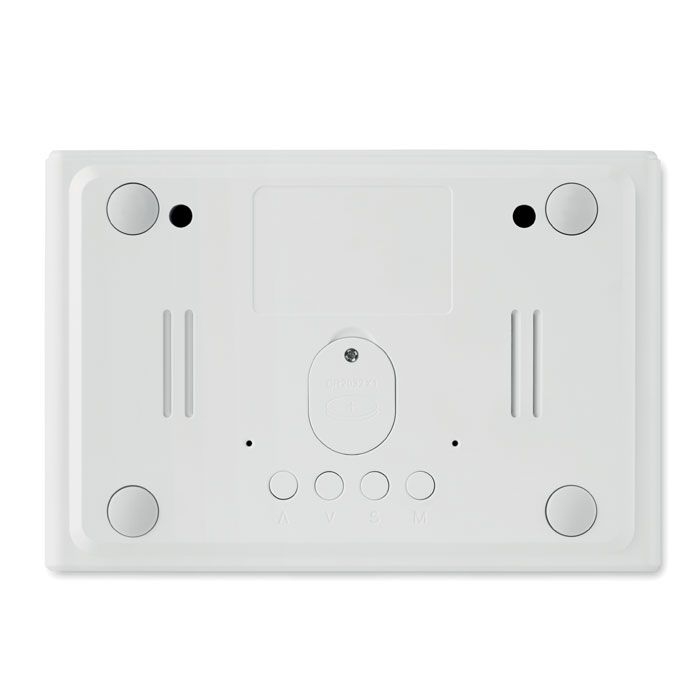 MO9588-06Sky Wireless Tischuhr mit Ladestation_ Weiss