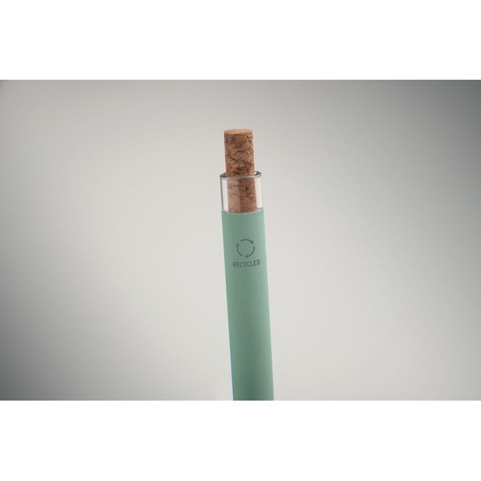 MO2652-77Bergamo _ Druckkugelschreiber recy. Alu_ mintgruen