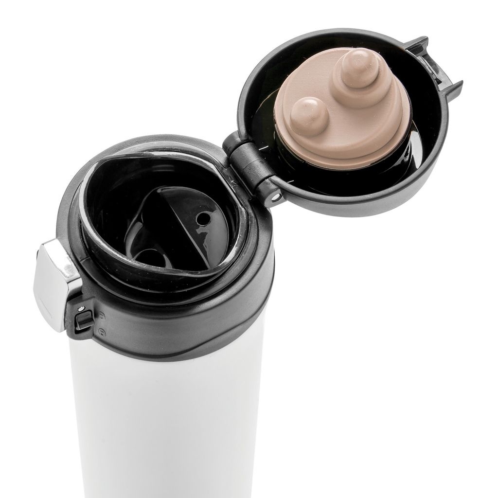 XDP435.06-3Easy-Lock Vakuum-Becher aus RCS recyceltem Stainless-Steel_ weiss