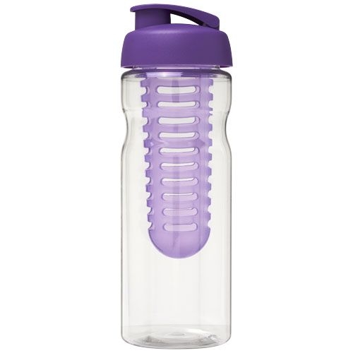 PF210046-8H2O Active® Base 650 ml Sportflasche mit Klappdeckel und Infusor_ transparent_lila