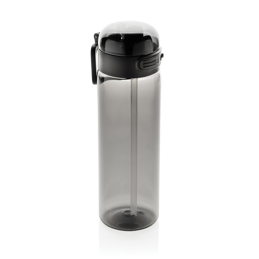 XDP437.70-01Sip'nLock RCS rPET auslaufsichere Sport-Trinkflasche 800ml_ schwarz