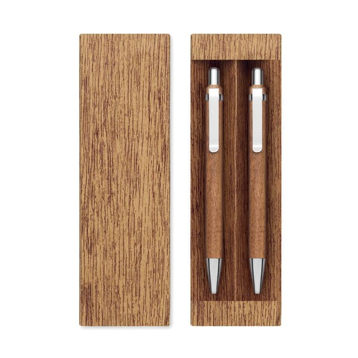 MO3173-40Jakarta Set Schreibgeraete-Set Akazienholz_ holz