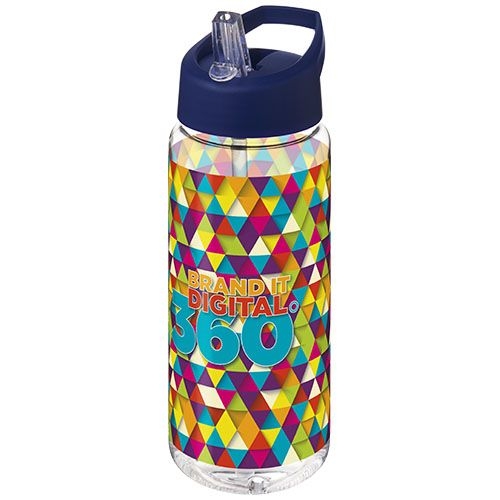 PF210446-10H2O Active® Octave Tritan™ 600 ml Sportflasche mit Ausgussdeckel_ transparent klar_blau