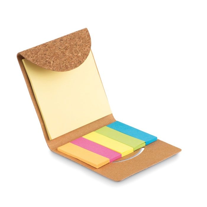 MO9858-13Foldcork Notizblock-Set mit Kork_ Beige