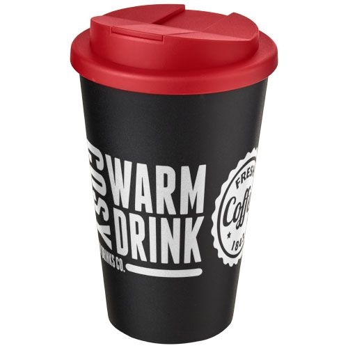 PF210695-17Americano® 350 ml Isolierbecher mit auslaufsicherem Schraubverschluss_ schwarz_rot