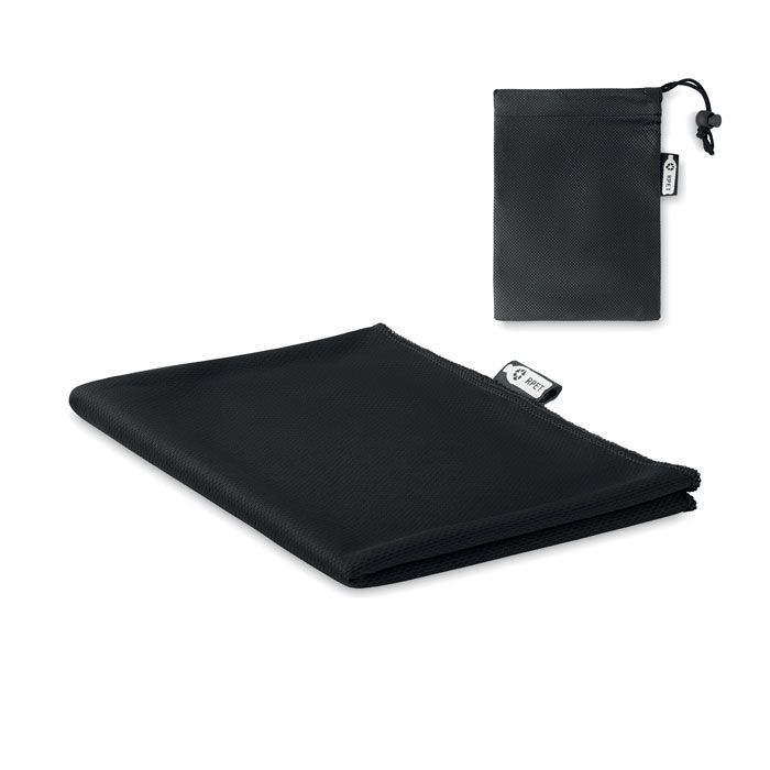 MO9918-03Tuko Rpet RPET Sporthandtuch mit Beutel_ Schwarz