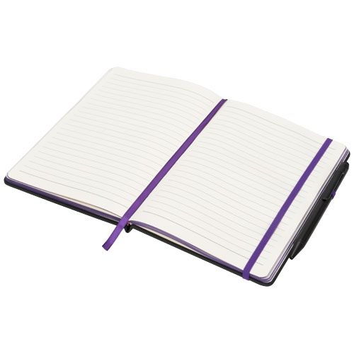 PF210210-4Noir Edge A5 Notizbuch mit farbigem Rand_ schwarz_lila