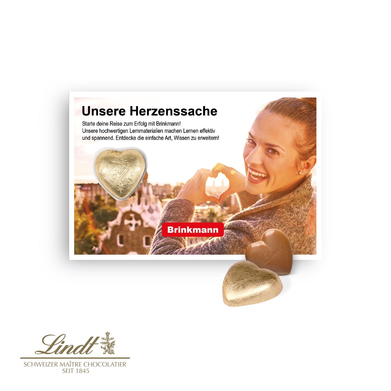 CD91209Schokokarte mit Lindt Herz