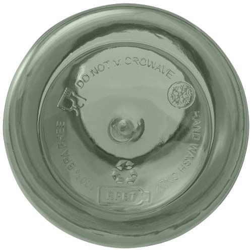 PF100778-12Oregon 400 ml RCS-zertifizierte Trinkflasche aus recyceltem Kunststoff mit Karabiner _ heather gruen
