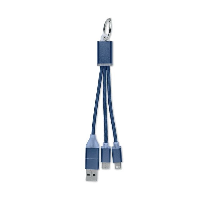 MO2141-85Blue 4in1 Ladekabel Typ-C_ marineblau