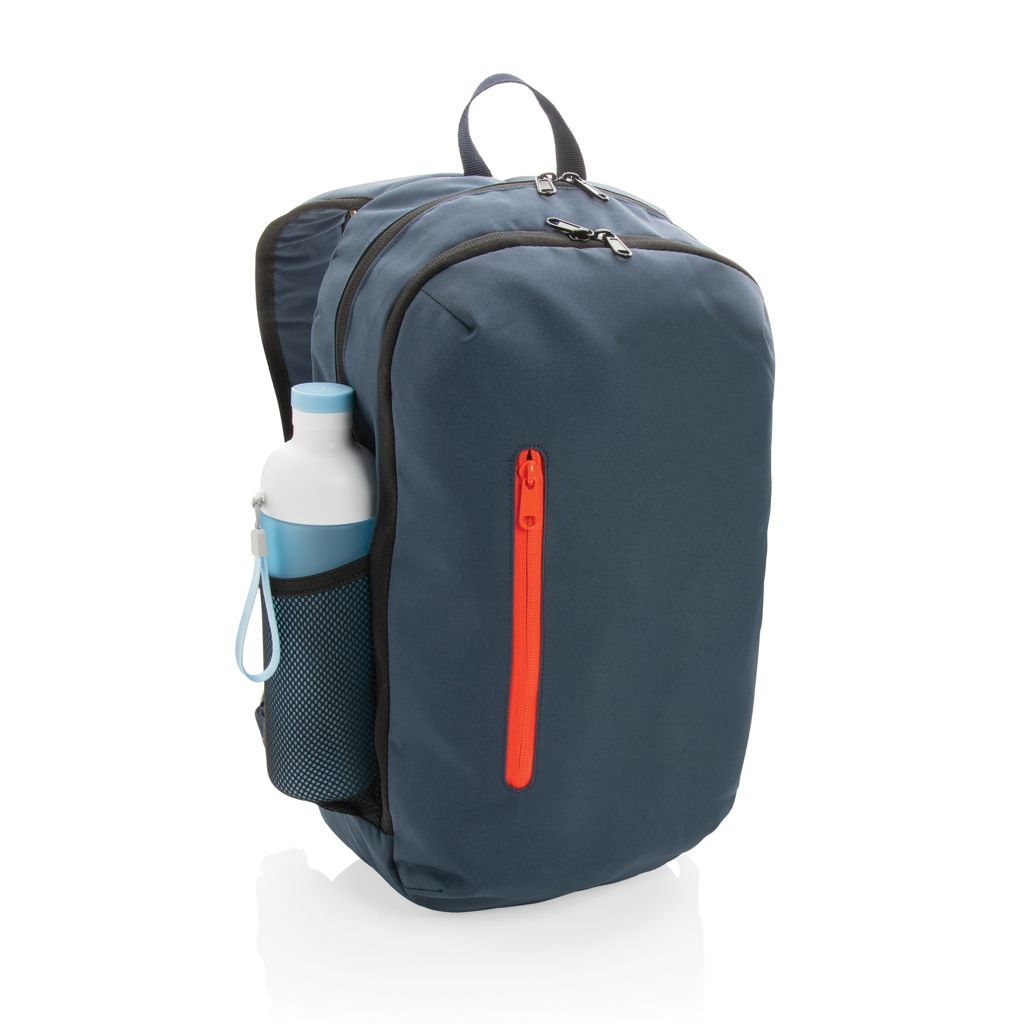 XDP760.17-5Impact AWARE™ 300D RPET Casual Rucksack_ navy blau