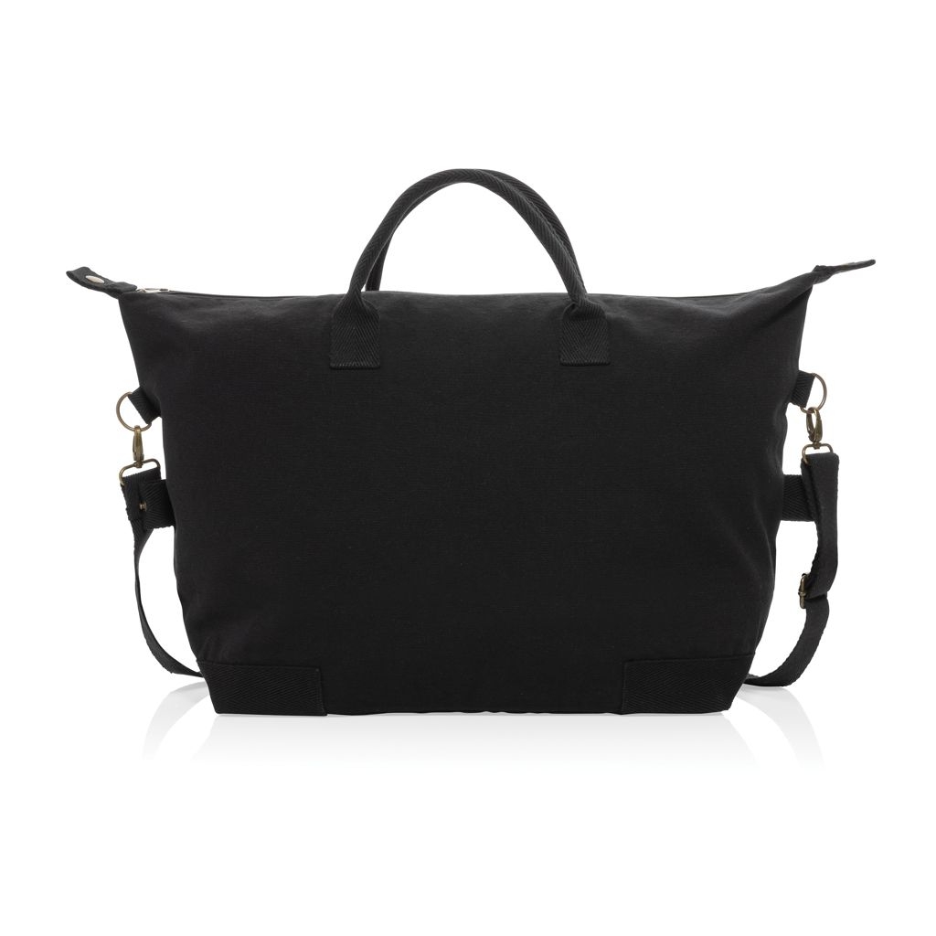 XDP707.17-1Kezar AWARE™ 500g_m² Wochenendtasche aus recyceltem Canvas_ schwarz
